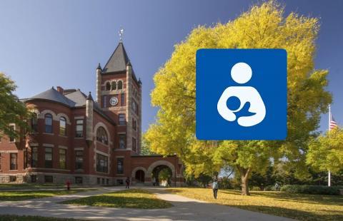 Side view of T-Hall with lactation icon