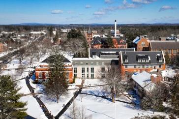 winter shot of campus